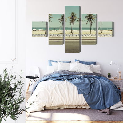 Ljuddämpande tavla - Palm trees on the ipanema