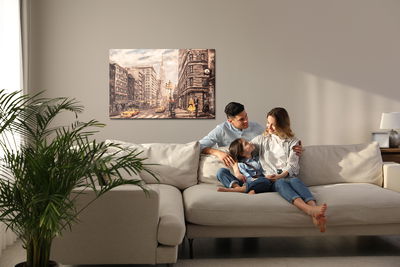 Ljuddämpande tavla - New York street like painted