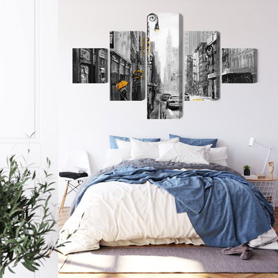 Ljuddämpande tavla - American city street view