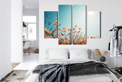 Ljuddämpande tavla - Field flowers in the sun