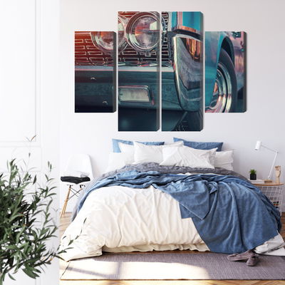 Ljuddämpande tavla - Retro style cars