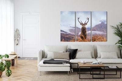 Ljuddämpande tavla - A deer on a background