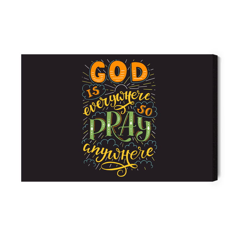 Ljuddämpande tavla - God is everywhere