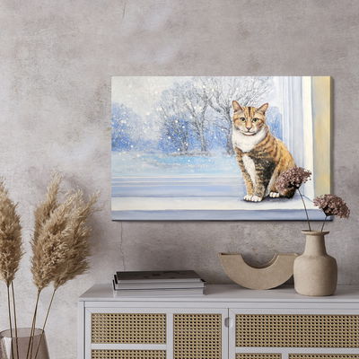 Ljuddämpande tavla - Cat on the background