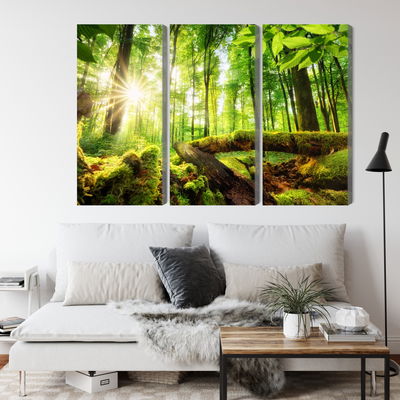 Ljuddämpande tavla - Rays of the sun in the 3d