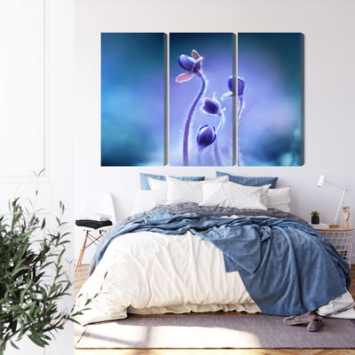 Ljuddämpande tavla - Delicate flowers on a macro