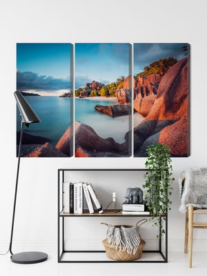 Ljuddämpande tavla - Beach in seychelles