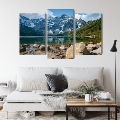 Ljuddämpande tavla - Morskie oko in the tatras 3d