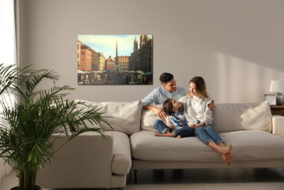 Ljuddämpande tavla - Rome in dark colors