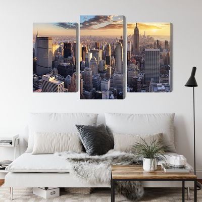 Ljuddämpande tavla - 3d panorama of New York city