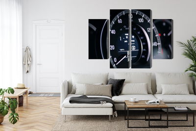 Ljuddämpande tavla - Modern car speedometer