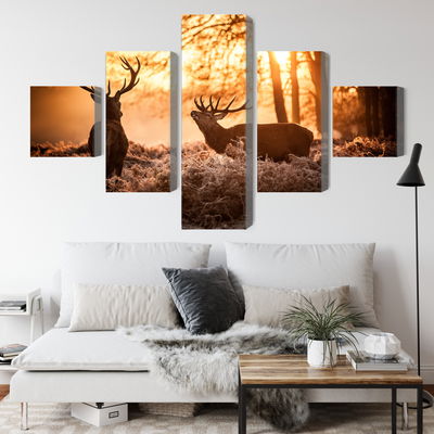 Ljuddämpande tavla - Two deer in the forest