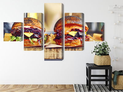 Ljuddämpande tavla - Vegan burgers