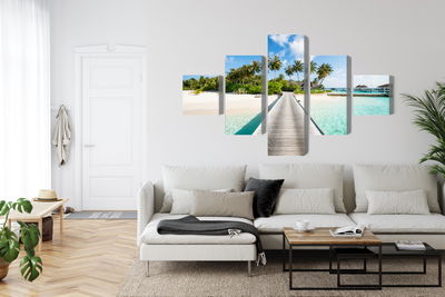 Ljuddämpande tavla - View of the tropical island