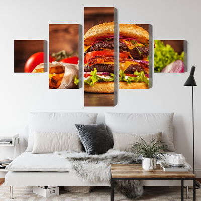 Ljuddämpande tavla - Homemade hamburger