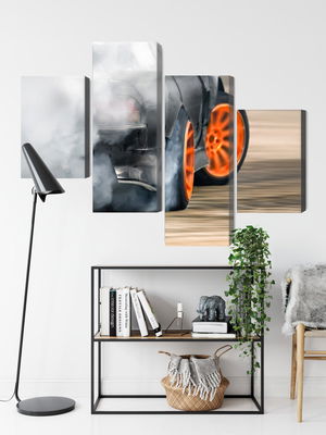 Ljuddämpande tavla - Drifting car in a puff