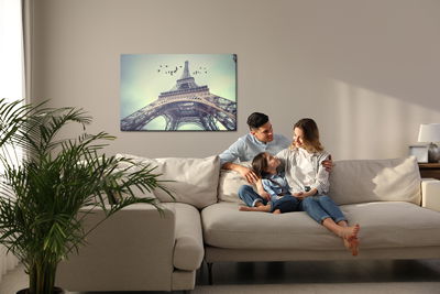 Ljuddämpande tavla - Bottom view of the eiffel