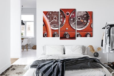 Ljuddämpande tavla - Counters in a retro car