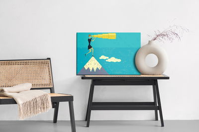 Ljuddämpande tavla - Retro style woman