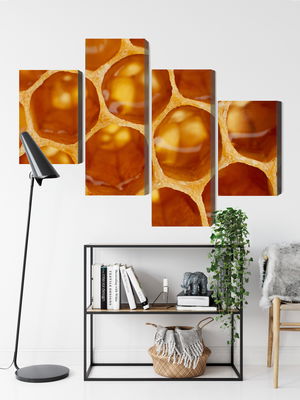 Ljuddämpande tavla - Honeycomb in macro scale