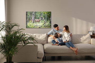 Ljuddämpande tavla - A deer in the middle