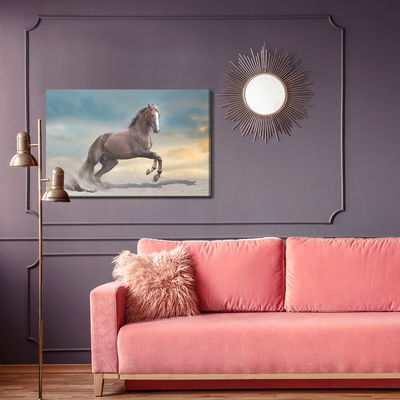 Ljuddämpande tavla - Majestic horse in the desert