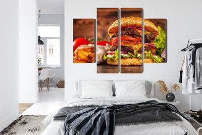 Ljuddämpande tavla - Homemade hamburger