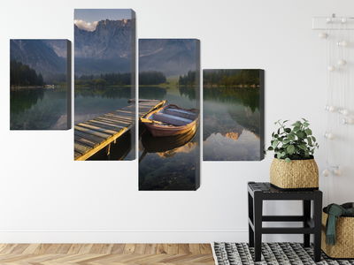 Ljuddämpande tavla - Wooden bridge over