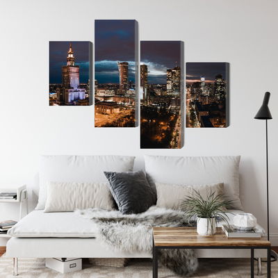 Ljuddämpande tavla - Panorama of the center