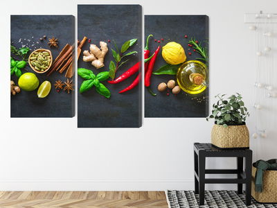 Ljuddämpande tavla - Fresh aromatic spices