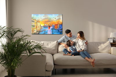 Ljuddämpande tavla - A woman in venice