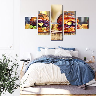 Ljuddämpande tavla - Vegan burgers