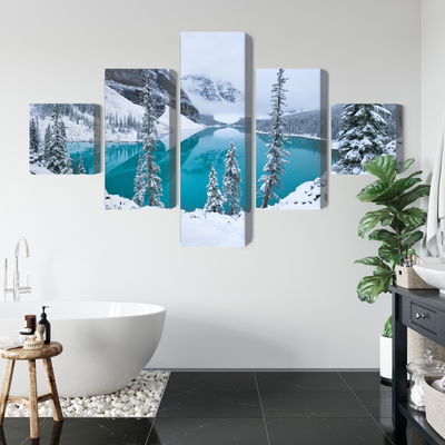 Ljuddämpande tavla - Moraine Lake in winter