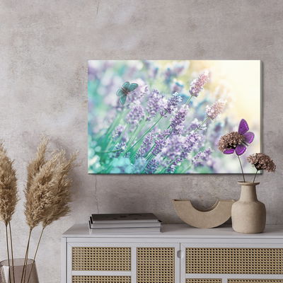 Ljuddämpande tavla - Lavender and butterflies