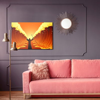 Ljuddämpande tavla - The miracle at the red sea