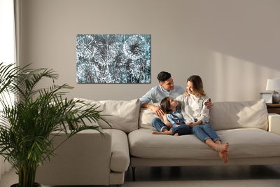 Ljuddämpande tavla - Dandelions like painted