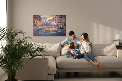 Ljuddämpande tavla - The spanish steps in Rome 3d