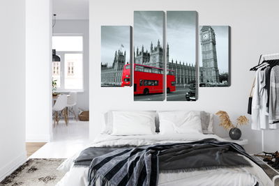 Ljuddämpande tavla - Red London bus