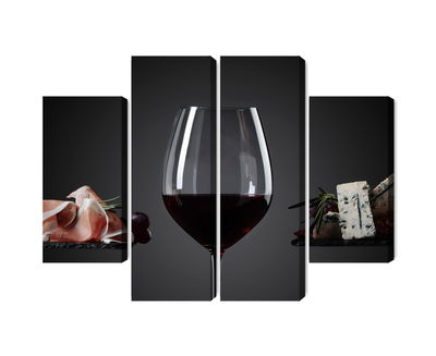 Ljuddämpande tavla - A glass of red wine