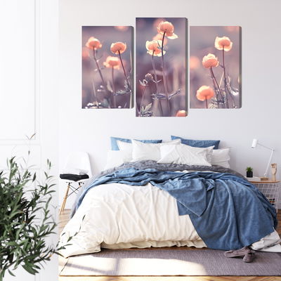 Ljuddämpande tavla - Spring 3d flowers