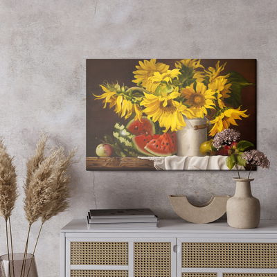 Ljuddämpande tavla - Sunflowers with fruit