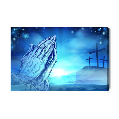 Ljuddämpande tavla - Three crosses on the hill