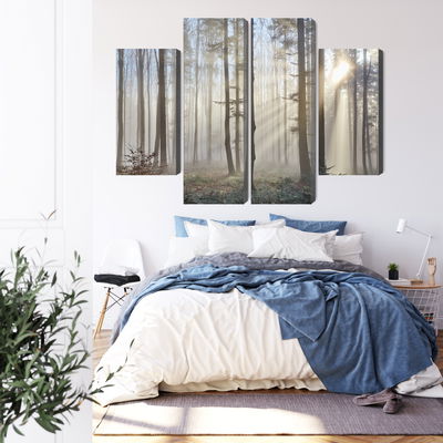 Ljuddämpande tavla - Sunrise in the woods