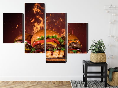 Ljuddämpande tavla - Tasty burgers