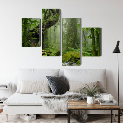 Ljuddämpande tavla - The green of the rain forest