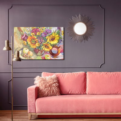 Ljuddämpande tavla - A floral composition as