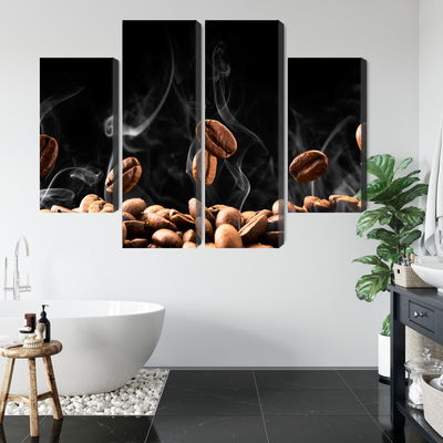 Ljuddämpande tavla - Hot coffee beans
