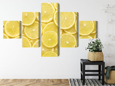 Ljuddämpande tavla - Lemon slices