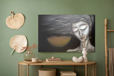 Ljuddämpande tavla - A female portrait