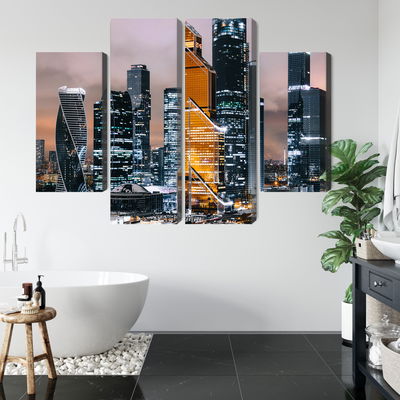 Ljuddämpande tavla - Panorama of moscow city